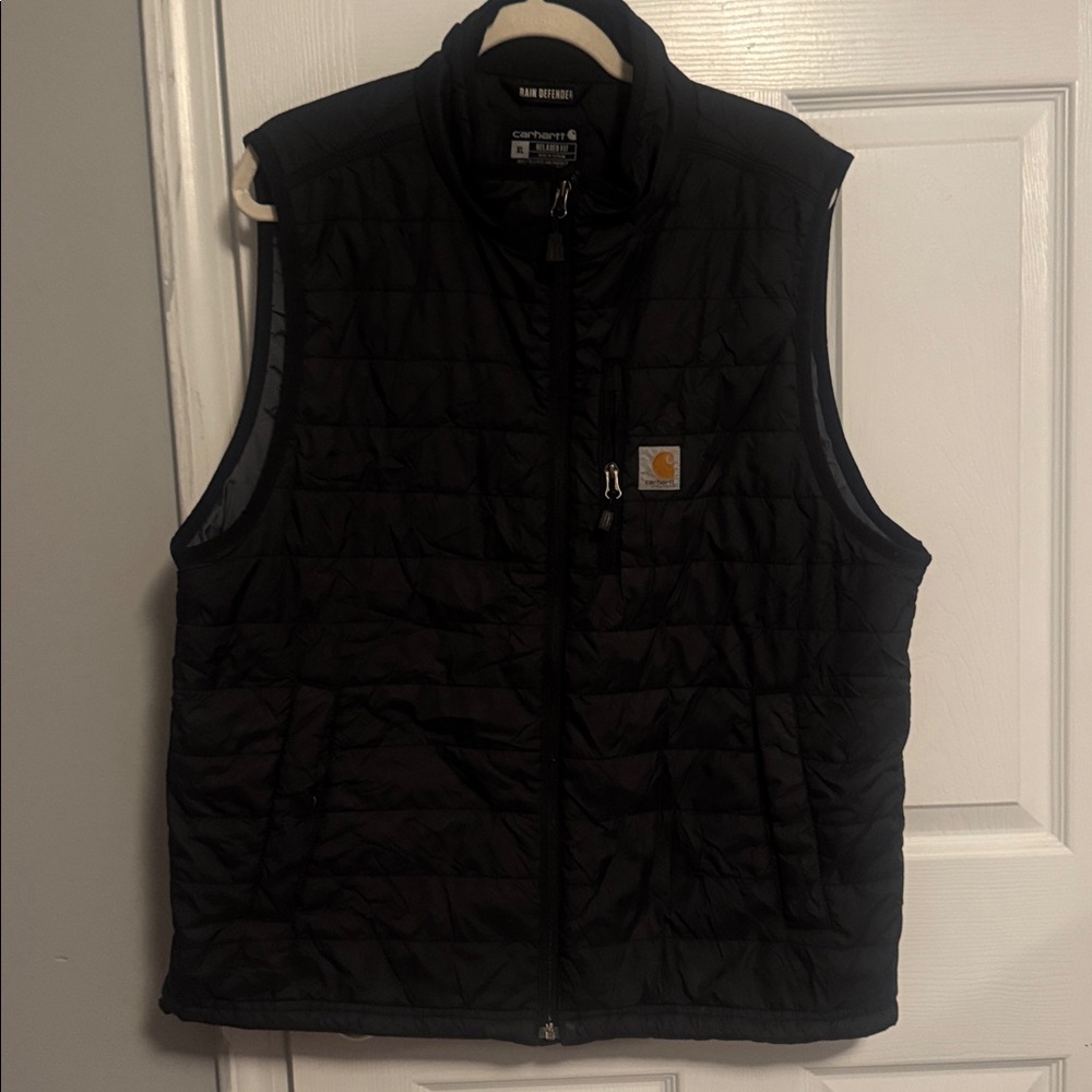 Carhartt Men’s Montana Loose Fit Sherpa Lined Insulated Puffer Vest Black XL - Picture 4 of 8